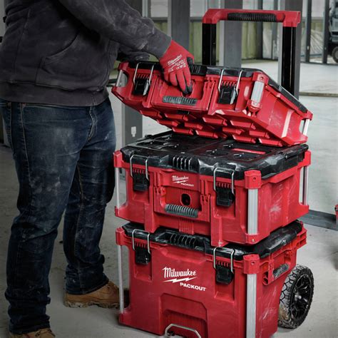 milwaukee large steel rolling tool box|milwaukee packout rolling toolbox sale.